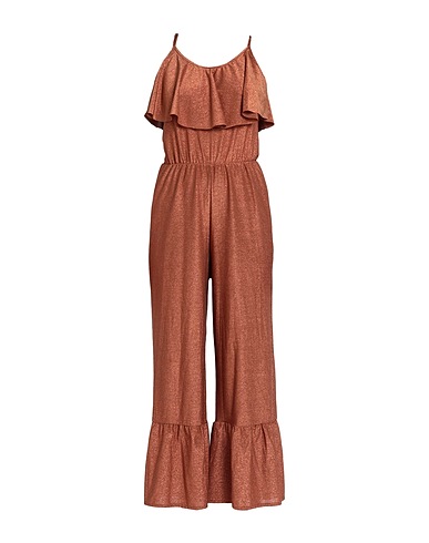 COTAZUR Jumpsuits and Overalls Brown 78% Polyester, 17% Polyamide, 5% Rubber