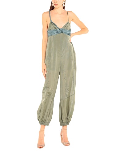 EMPORIO ARMANI Jumpsuits and Overalls Military green 72% Viscose, 28% Silk
