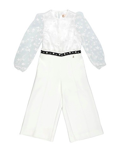 ELISABETTA FRANCHI Tuta Intera Bambini Bianco 68% Poliestere, 29% Viscosa, 3% Elastan, Poliammide