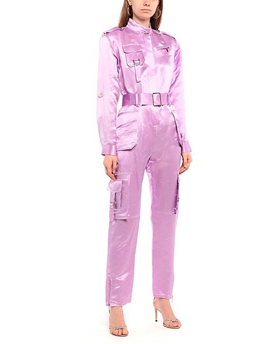 BLUMARINE Jumpsuits and Overalls Mauve 66% Linen, 34% Silk