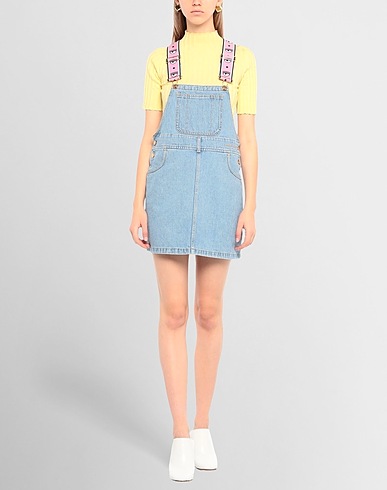 CHIARA FERRAGNI Denim overall Blue 100% Cotton