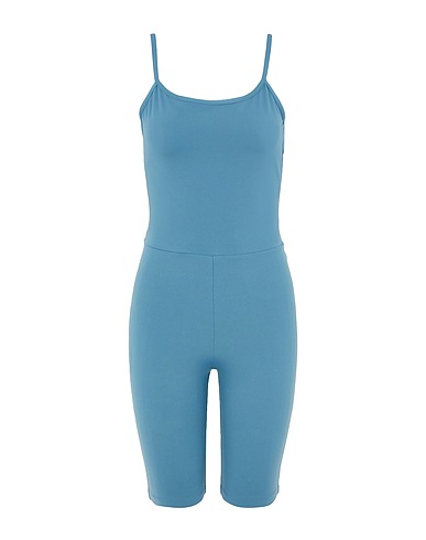 8 by YOOX Jumpsuits and Overalls RECYCLED POLY OPEN-BACK BODYSUIT
 Pastel blue 78% Polyester, 22% Elastane