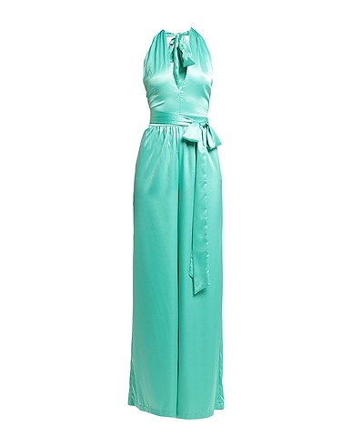 TWENTY EASY by KAOS Jumpsuits and Dungarees Light green 97% Polyester, 3% Elastane