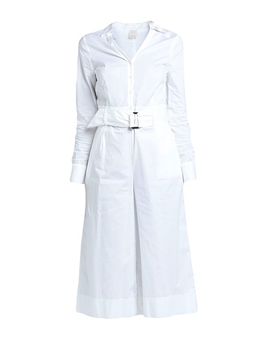 PINKO Jumpsuits and Dungarees White 97% Cotton, 3% Elastane
