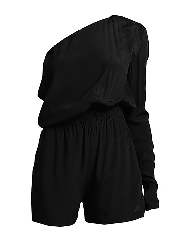 RICK OWENS Jumpsuits and Overalls Black 62% Acetate, 38% Silk