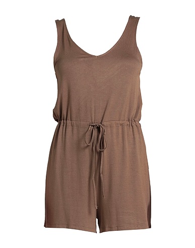 PIECES Jumpsuits and Dungarees Dark green 95% EcoVero™ viscose, 5% Elastane