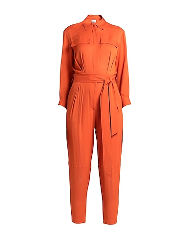 DONDUP Jumpsuits and Dungarees Rust 57% Acetate, 43% Silk