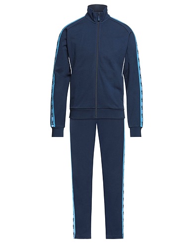 BIKKEMBERGS Tracksuit Midnight blue 100% Cotton, Polyester