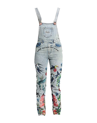 PHILIPP PLEIN Denim dungaree Blue 100% Cotton