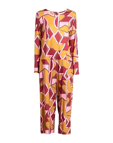 VIRNA DRÒ Jumpsuits and Dungarees Burgundy 94% Viscose, 6% Elastane
