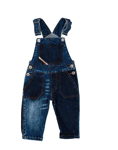 DIESEL Romper Blue 100% Cotton, Bovine leather
