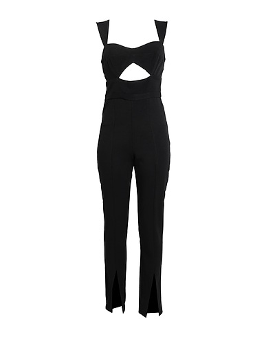 TOPSHOP Jumpsuits and Overalls Black 94% Polyester, 6% Elastane