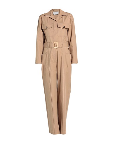 NANUSHKA Jumpsuits and Dungarees Camel 94% Cotton, 6% Elastane