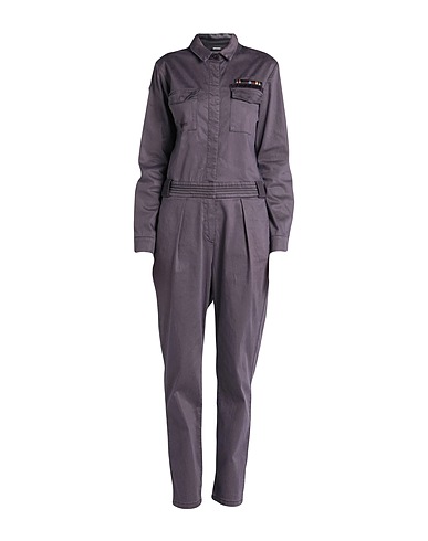 AERONAUTICA MILITARE Jumpsuits and Overalls Dark purple 63% Lycra®, 35% Cotton, 2% Elastane