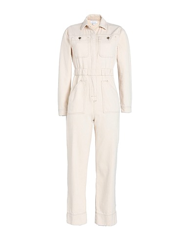 TOPSHOP 데님 오버롤 아이보리 100% 코튼