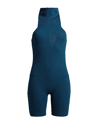 NINETY PERCENT Jumpsuits and Dungarees SCOUT 3X2 TENCEL RIB FUNNEL NECK PLAYSUIT
 Deep teal 96% Tencel™ Lyocell, 4% Elastane