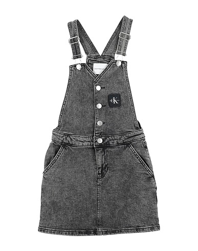 CALVIN KLEIN JEANS Kids’ dungarees Black 99% Cotton, 1% Elastane