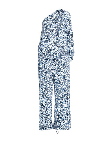 WEILI ZHENG Jumpsuits and Dungarees Slate blue 97% Cotton, 3% Elastane