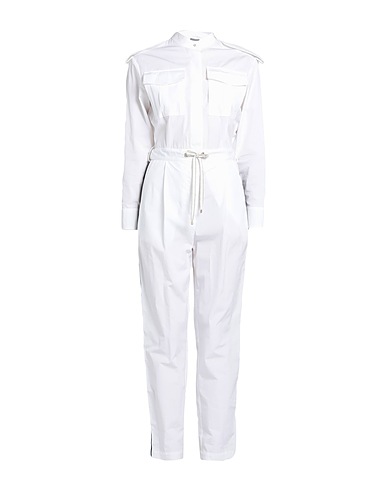LORENA ANTONIAZZI Tute e Salopette Bianco 100% Cotone, Poliestere, Viscosa