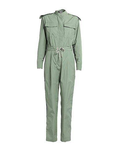 LORENA ANTONIAZZI Jumpsuits and Overalls Military green 100% Cotton, Polyester, Viscose