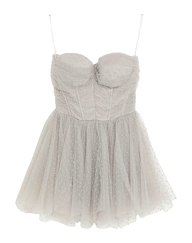 ELISABETTA FRANCHI Short dress Light grey 100% Polyamide