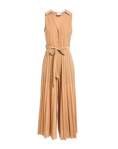 BERNA Jumpsuits and Dungarees Camel 33% Cotton, 32% Polyester, 15% Polyamide, 15% Other Fibres, 5% Elastane