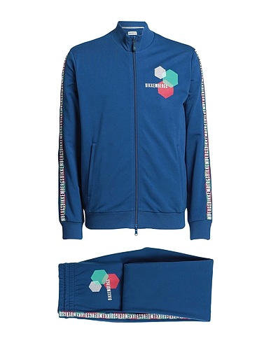 BIKKEMBERGS Athletic outfit Blue 95% Cotton, 5% Elastane, Polyester