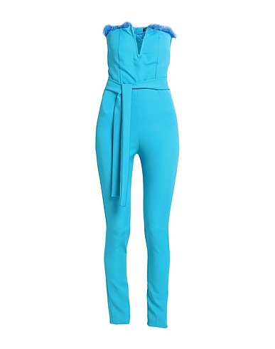 VANESSA SCOTT Jumpsuits and Dungarees Azure 97% Polyester, 3% Elastane
