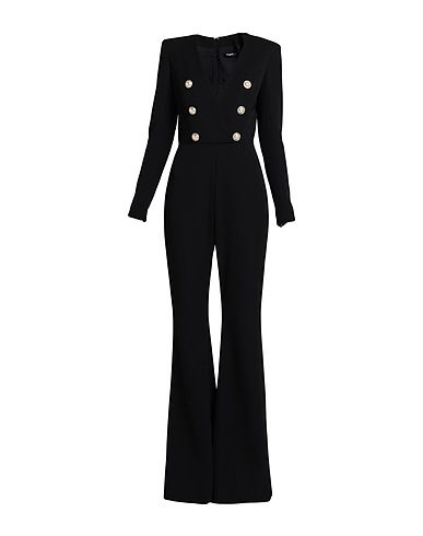 BALMAIN Jumpsuits and Dungarees Black 100% Virgin Wool