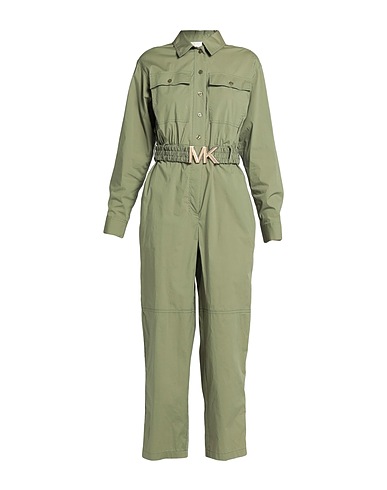 MICHAEL MICHAEL KORS Jumpsuits and Dungarees Military green 96% Organic cotton, 4% Elastane