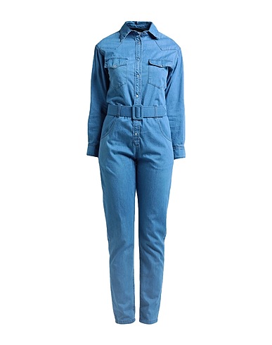 FEDERICA TOSI Denim dungaree Blue 100% Cotton