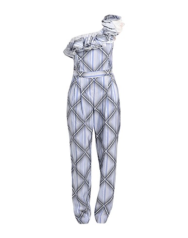 GIAMBATTISTA VALLI Jumpsuits and Dungarees Slate blue 100% Silk