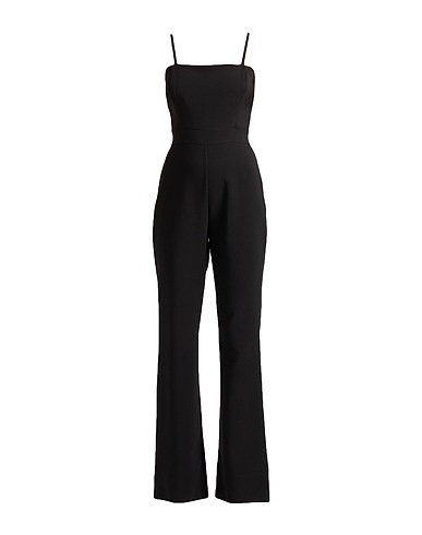 RINASCIMENTO Jumpsuits and Dungarees Black 95% Polyester, 5% Elastane