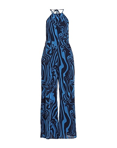 ROTATE BIRGER CHRISTENSEN Jumpsuits and Dungarees Slate blue 95% Polyamide, 5% Elastane