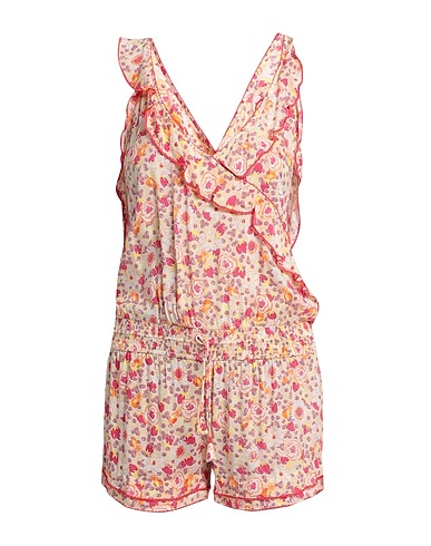 POUPETTE ST BARTH Jumpsuits and Overalls Pastel yellow 100% Viscose