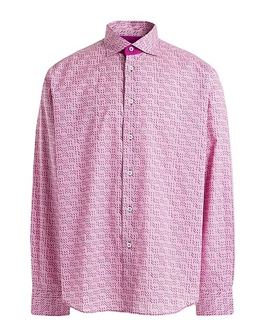 BRIONI Patterned shirt Mauve 100% Cotton