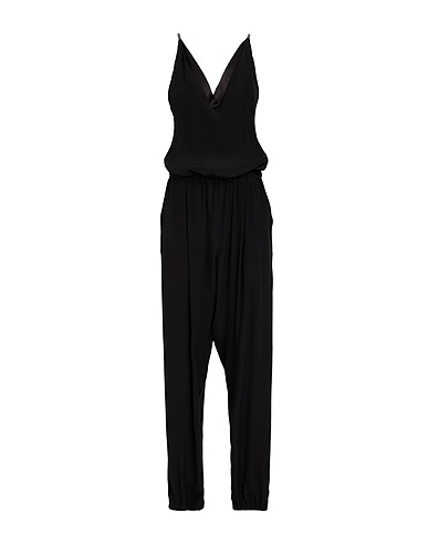 FABIANA FILIPPI Jumpsuits and Dungarees Black 74% Acetate, 26% Silk