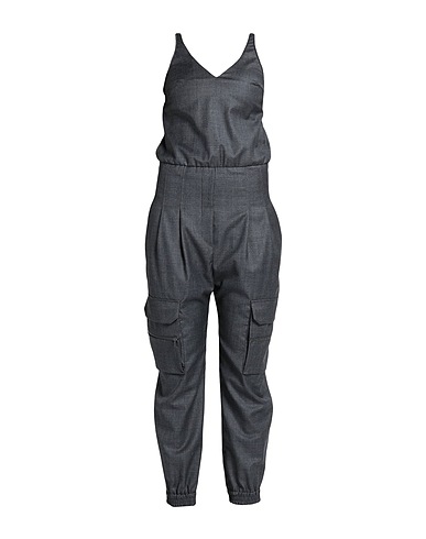 BRUNELLO CUCINELLI Jumpsuits and Dungarees Lead 100% Virgin Wool, Acetate, Silk