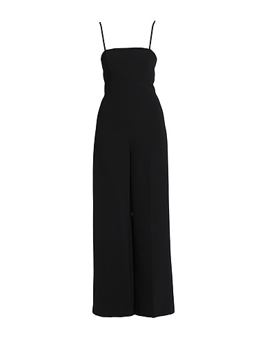 CLIPS Jumpsuits and Dungarees Black 91% Polyester, 9% Elastane, Acetate