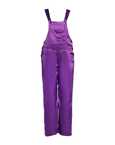 VIRNA DRÒ Overalls Purple 97% Viscose, 3% Elastane