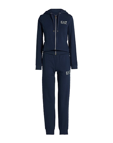 EA7 Tracksuit Navy blue 94% Cotton, 6% Elastane