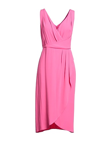 CARACTÈRE Midi-Kleid Fuchsia 88% Viskose, 12% Polyester