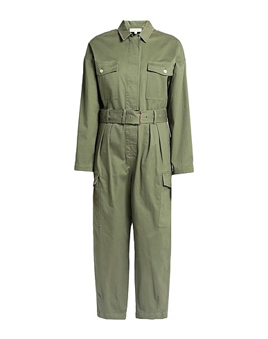 MICHAEL MICHAEL KORS Jumpsuits and Dungarees Military green 98% Organic cotton, 2% Elastane