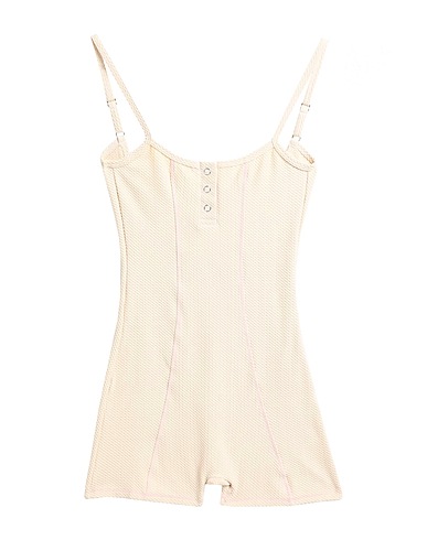 FRANKIES BIKINIS Jumpsuits and Dungarees gabriel thermal bodysuit
 Beige 96% Nylon, 4% Elastane