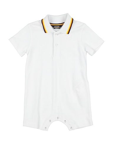 K-WAY Baby jumpsuit  White 95% Cotton, 5% Elastane