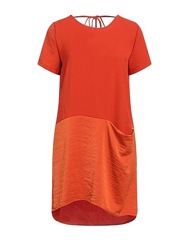 LE SARTE DEL SOLE Kurzes Kleid Rostrot 100% Polyester