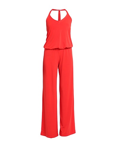 BIANCOGHIACCIO Jumpsuits and Dungarees Coral 95% Polyester, 5% Elastane