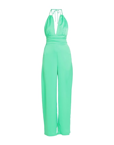 NA-KD Jumpsuits and Dungarees Green 97% Polyester, 3% Elastane