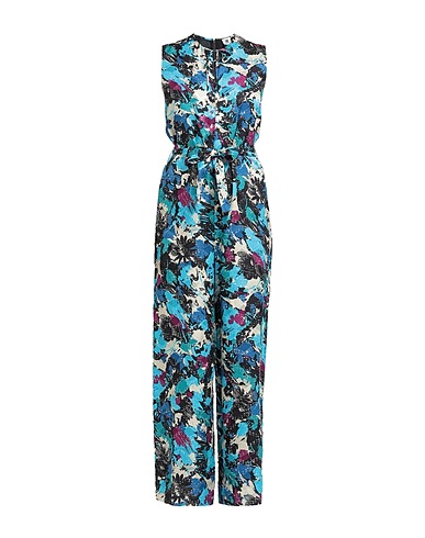M MISSONI Jumpsuits and Dungarees Turquoise 94% Silk, 6% Metallic fiber