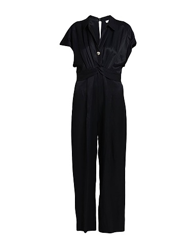 SANDRO Overalls & Latzhosen Schwarz 67% Viskose, 33% Leinen, Baumwolle